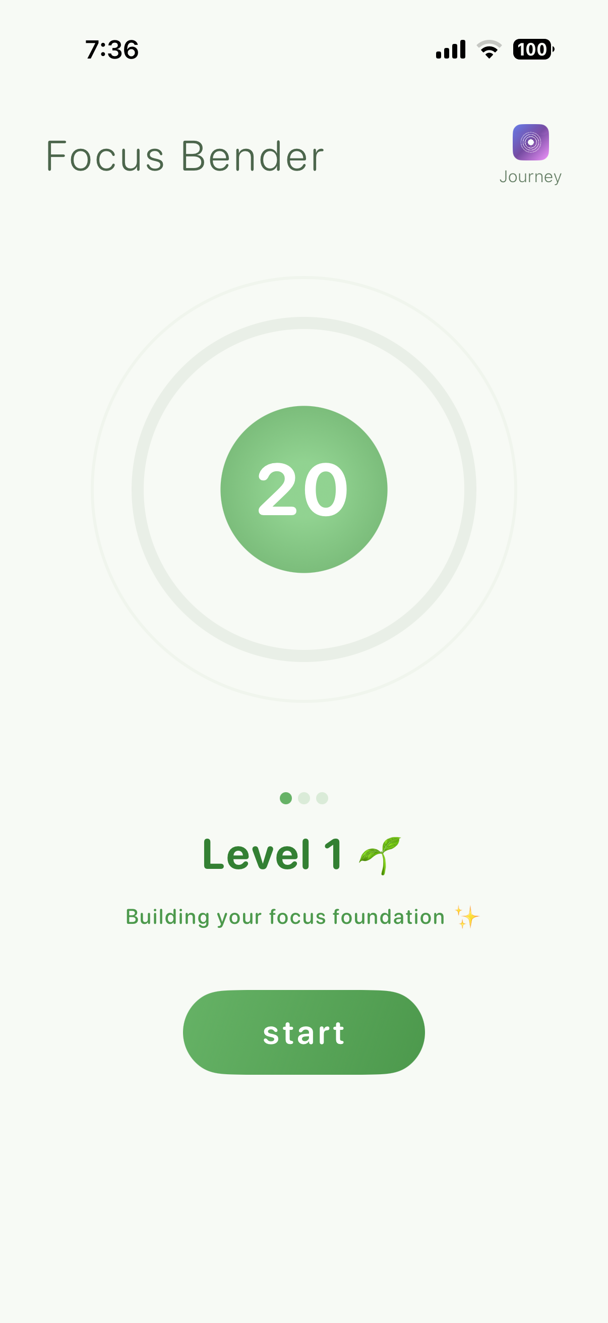 FocusBender Progress Tracking